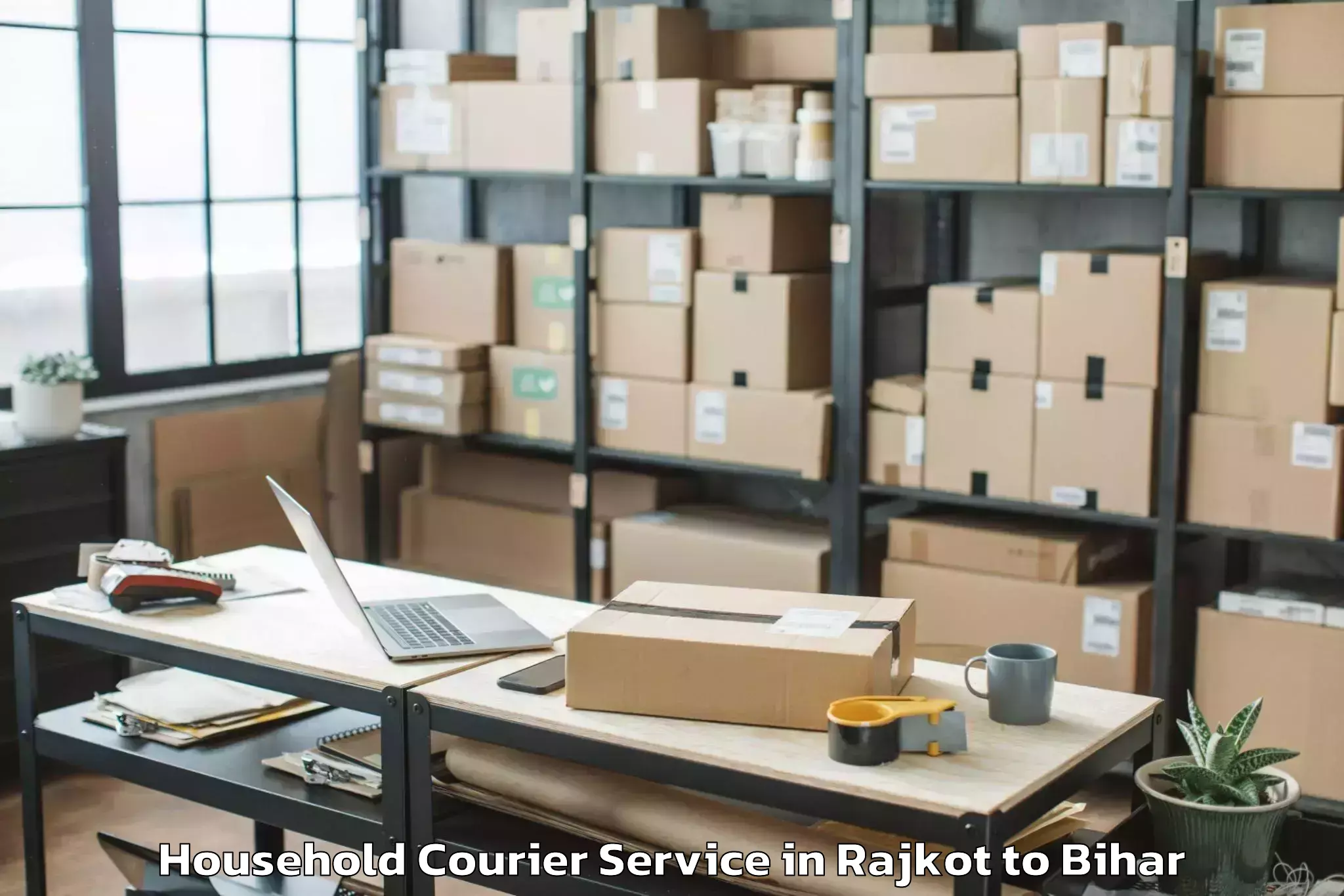 Book Rajkot to Kusheshwar Asthan Household Courier Online